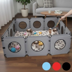 Hvalpegård - med 12 moduler - To hvalpegårde sat sammen