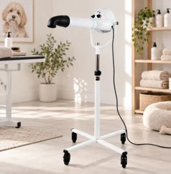 Aeolus White Flamingo Blower - På stativ - markedets bedste