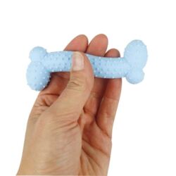 Mini puppy-bone med små dupper I Lyseblå
