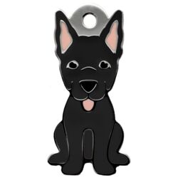 Sort Schæferhunde charm m. nøglering