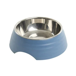 Buster Frosted Ripple skål - støvet blå