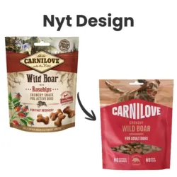 Carnilove Crunchy Snack Wild Boar with Rosehips nyt design emballage