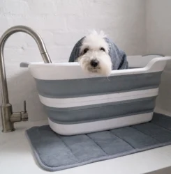 Ollipet foldbar badekar med bundprop