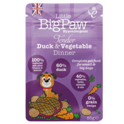 Tender Duck & Vegetable Dinner | Little Big Paw 85g
