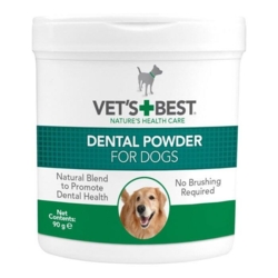 Vet's Best Dental Powder til hunde reducere dannelsen af plak og tandsten