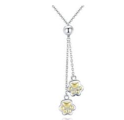 Halskæde m. pote 925 sterling sølv