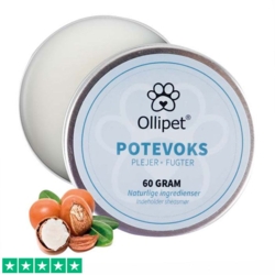 Ollipet Økologisk Potevoks | 60g. Reparer og forebygger ømme og irriterede poter.