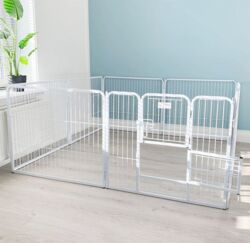 Ollipet Hvid Hvalpegård | 2 delt låge - Skridsikker/gulvbeskytter