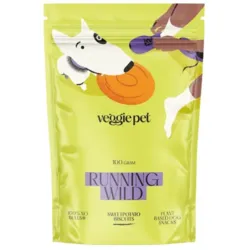 VeggiePet Running Wild Sweet Potato Biscuits plantebaserede hundegodbidder 100g