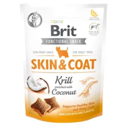 Brit Functional Snack Skin & Coat hundegodbidder med krill og kokos