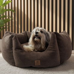 Ollipet Nordic Star Hundekurv i flot brun farve