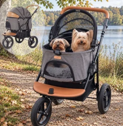 Ollipet Hundeklapvogn Firenze passer også til to små hunde