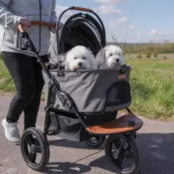 Ollipet Hundeklapvogn Genova kan let rumme to små hunde