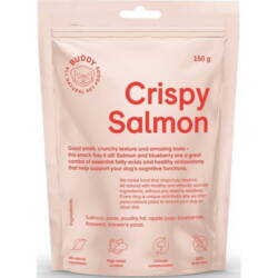 Buddy Pet Foods Crispy Salmon | 200g har en frisk smag af lækker laks