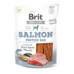 Brit Jerky Salmon Protein Bar er en sund og kornfri hundesnack