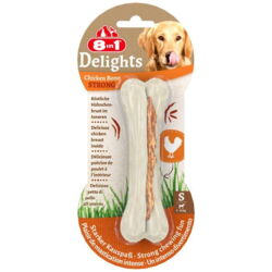 8in1 Delights Tyggeben Strong Bone er et meget lækkert kødben til hunde