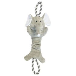 KW Rope Top N Tail | Elefant er et slidstærkt legetøj med piv