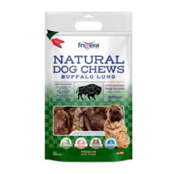 Natural Dog Chews Bøffellunger | 250 gram er en proteinrig snack til hunden
