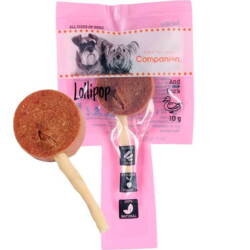 Lækre Companion Lollipop med and er en lækker snack til små hunde