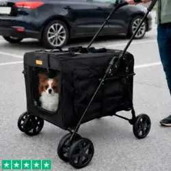 Ollipet Rimini klapvogn til hunde er let at have med i bilen