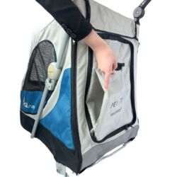 Udstillingsvogn med trimmebord til små hunde