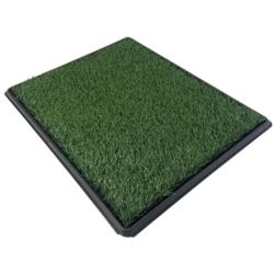 Hundetoilet med græsmåtte, perfekt til hvalpe