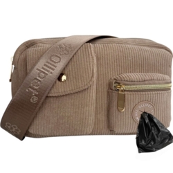Ollipet Bijou Crossbody Godbidstaske | med udtræk til pølleposer