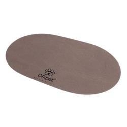 Smart spiseunderlag i khaki. Mindsker at spildt vand ender på gulvet