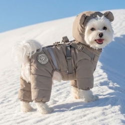 Ollipet Mini Grizzly Bear Flyverdragt med hætte