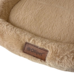 Plys hundemadras med flot Ollipet læderlogo