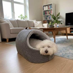 Hulen giver din hund eller kat varmen. en rigtig hyggehule