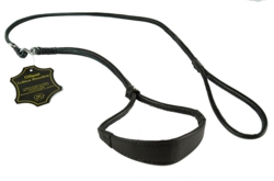 Ollipet Luksus Showline - hund | rundsyet læder med drejeled