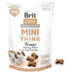Brit Care Dog Mini Treats Mood 50g træningsgodbidder til små hunde med kalkun og peanut butter