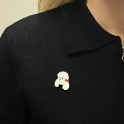 Badge som fx. kan bruges på hundeudstilling