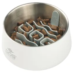 DOG Copenhagen Libra slow-feed indsats i hundeskål med foder – hjælper hunden med at spise langsommere