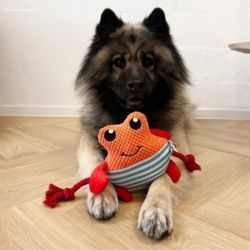 Trixie Plyskrabbe m. Reb er et sjov legetøj til både store og små hunde