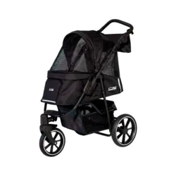 Hundeklapvogn fra Innopet - Model Buggy Cozy Premium.
Her vist i farven sort