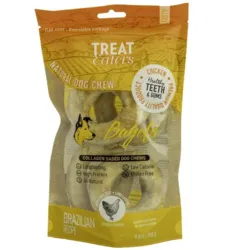 Treat Eaters Bagels Chicken tyggeben til hund – velsmagende donut-form med lang tyggetid, perfekt til hunde der elsker at tygge