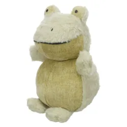 TOY Pensa Frø hundelegetøj i blødt plys med piv