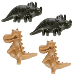 Plantebaseret Veggie Dino hundegodbid i assorterede farver