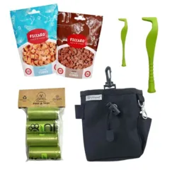 Ollipet gåtur pakketilbud med godbidstaske, hundeposer og godbidder