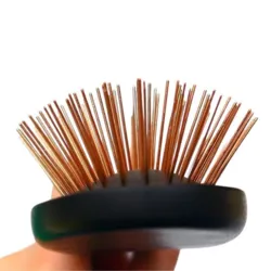 B&B hundebørste med kobber pins til pelspleje af lang pels