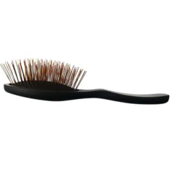 B&B Premium Kobber Pin Brush | 3,3 cm antistatisk hundebørste med velpolerede kobberpigge