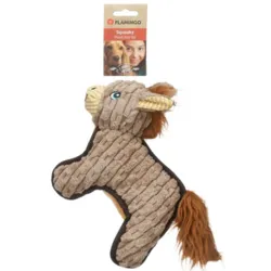 Flamingo Kardi Tough Horse hundelegetøj med dobbelt lag stof og flot hestedesign.