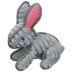 Flamingo Kardi Tough Rabbit hundelegetøj med dobbelt lag stof og sødt kanindesign.