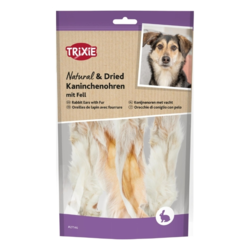 Trixie Kaninører med pels 100g naturlig hundesnack