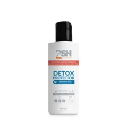 PSH Detox Protector Shampoo 100 ml er en professionel hundeshampoo med moringaekstrakt til skånsom rengøring af pelsen. Velegnet til alle pelstyper.