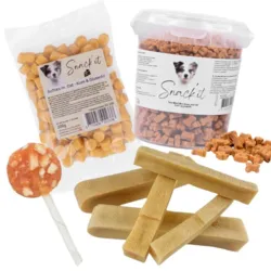 Pakketilbud | Cheese Lover med lækre godbidder og tyggeben med ost. Perfekt til hunden, der elsker ekstra smag og forkælelse.