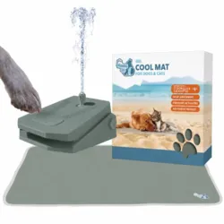 Pakketilbud | Splash Water Fountain og Premium Kølemåtte