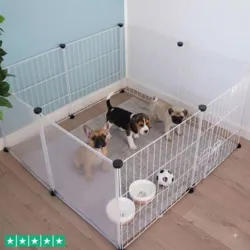OlliPet Light PuppyPen hvalpegård indendørs og udendørs